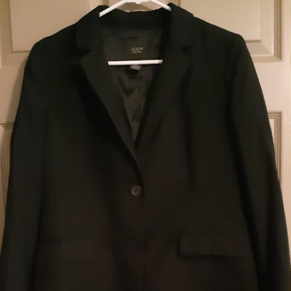 Black J.Crew long blazer